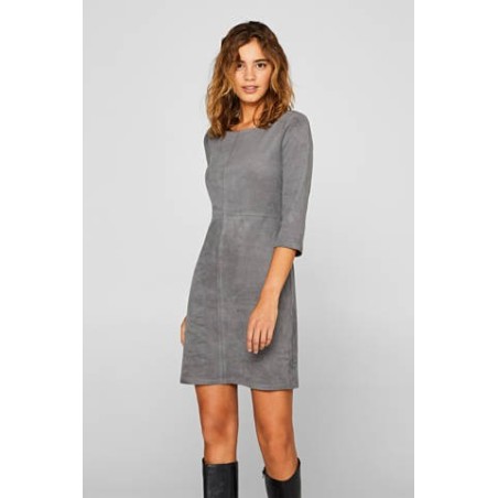 Robe fourreau en similicuir