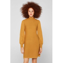 Robe-pull à manches ballon, 100 % coton