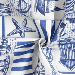Pack de 3 rouleaux de tissu : Coton + Popeline coton rayures + Coton